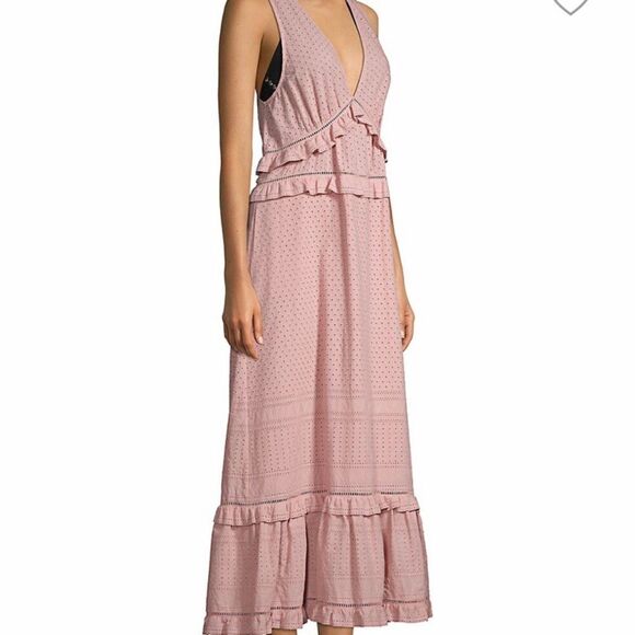 Jonathan Simkhai Lace Eyelet A-Line Maxi Dress - Picture 3 of 5